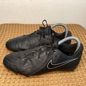 Nike Phantom GX II Academy FG Kids Sz 3.5 Soccer Boots Cleats Black FJ2557-001